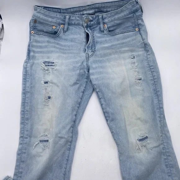 AMERICAN EAGLE AIR-FLEX 360 SLIM FIT JEANS Men's 33x30 Distressed SEE PICS - Picture 2 of 14